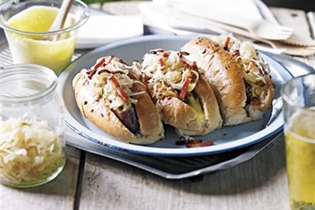Barbecue hot dogs