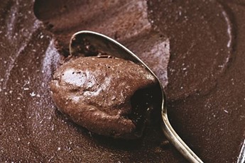 Dark chocolate sorbet