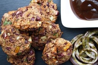 Spiced kidney bean pakoras recipe