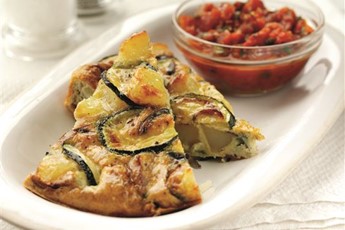 Spanish tortilla with spicy tomato sauce - Dean Edwards