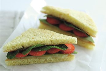 Strawberry sandwich
