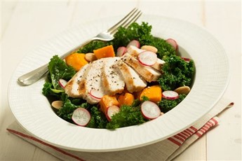 Warm chicken salad