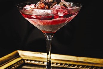Chocolate bramble cocktail