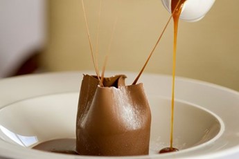 Chris Wheeler's milk chocolate and salted peanut parfait 