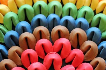 colourful fortune cookies