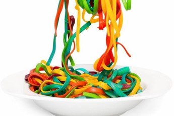 colourful spaghetti