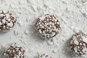 Peppermint cream chocolate truffles