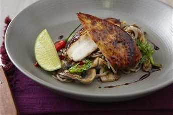 Chicken teriyaki with soba noodles recipe