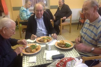 Diners at Age UK Centre