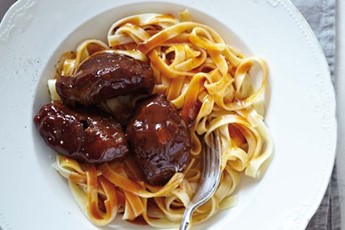 Sweet and sour pork cheeks