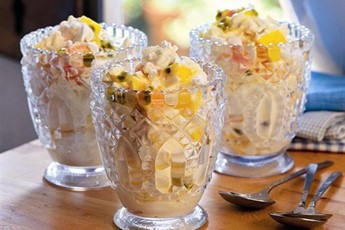 Tropical fruit Eton Mess