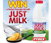 Flippin' brilliant! Win a pancake making kit from Just Milk & Pyrex