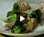 Ballotine of quail with broccoli and peanut lime dressing recipe