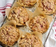 Spiced beetroot and apple muffins recipe