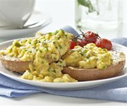Herby scrambled eggs recipe