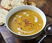 Roasted squash, coconut and chilli soup recipe