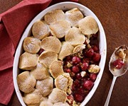 James Martin's cherry and macademia nut cobbler recipe