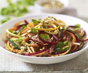 Spicy raw vegetable spaghetti recipe