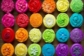 colourful cupcakes