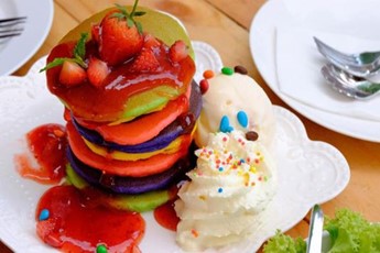 colourful pancakes