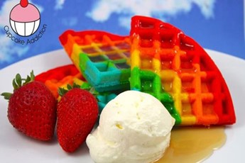 colourful waffles