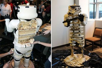 The life-size stormtrooper being eaten