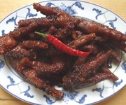 Cooked chicken feet